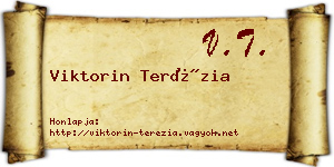 Viktorin Terézia névjegykártya