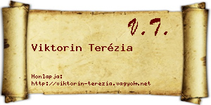 Viktorin Terézia névjegykártya